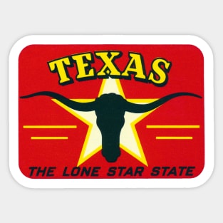 Texas, the Lone Star State Sticker